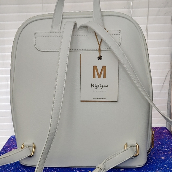 White Backpack Bag - Picture 3 of 6